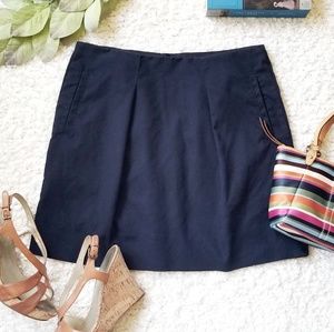J. Crew Cotton Pleated Skirt